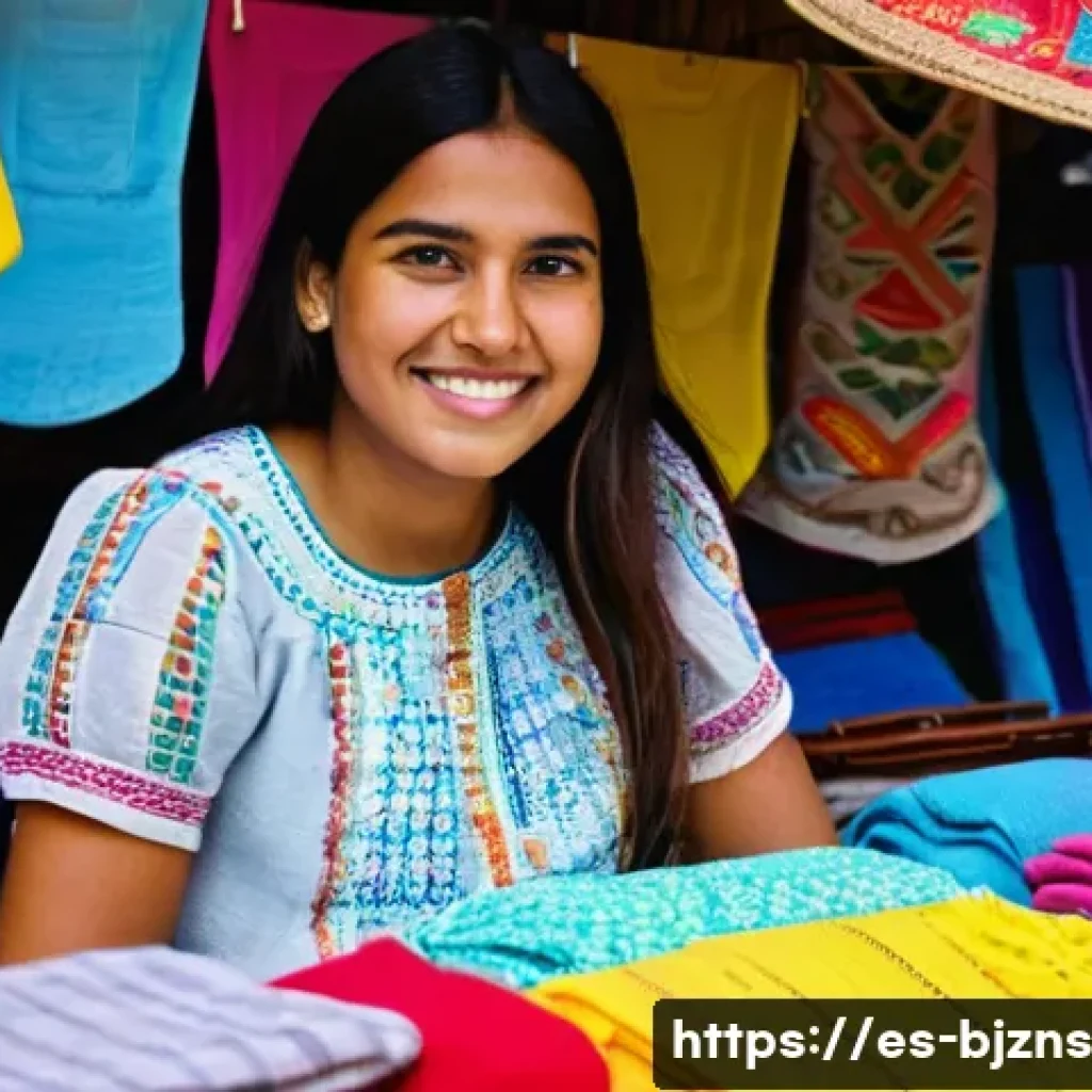 로우코스트 비즈니스 모델을 위한 초보자 가이드 - **Prompt:** A vibrant and colorful marketplace scene in a bustling Latin American town. A young woma...