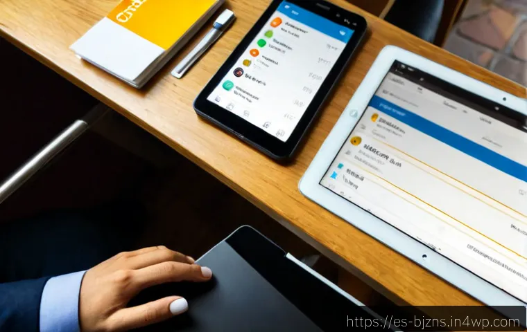 로우코스트 비즈니스 모델을 위한 UX UI 디자인 원칙 - Photorealistic overhead view of a Spanish small business owner at a clean café workspace in Madrid, ...